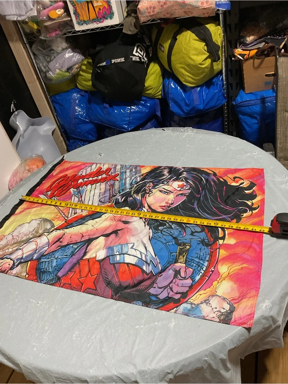 DC Wonder Woman wall decor- Red, Blue, Yellow, Pink